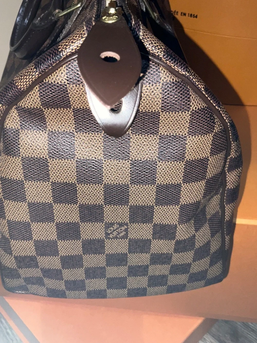 Louis Vuitton Damier Ebene Speedy 35 Authentic